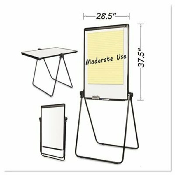 Mastervisi Folds-To-A-Table Melamine Easel, 28 1/2 X 37 1/2, White, Steel/laminate EA14000583MV